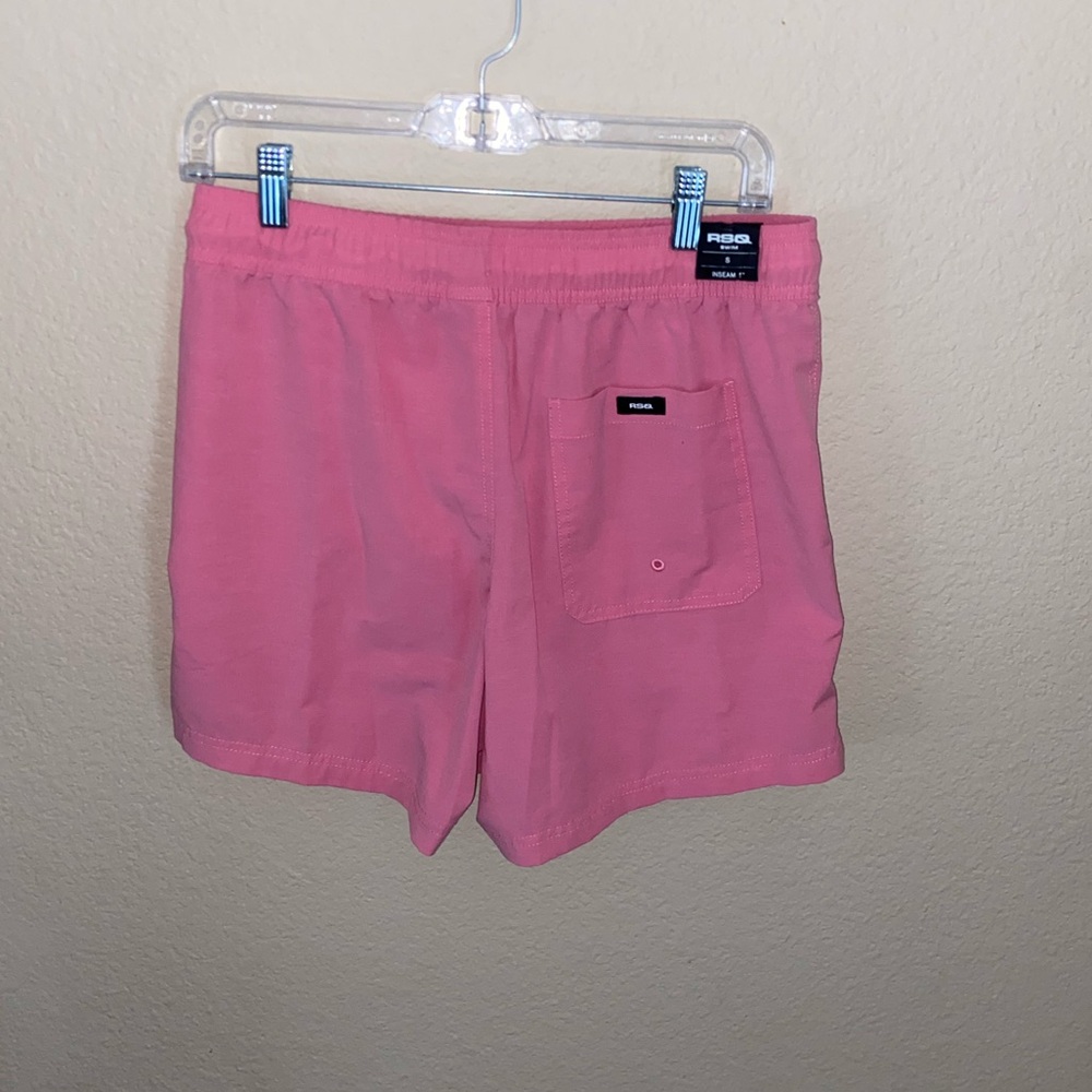 RSQ pink board shorts x Active Skate Shop beach bottoms swim street wear vibes